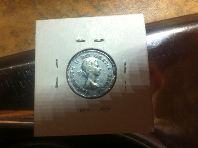Canada-1953-Nickel-Question----Near/Far-Leaf-Variety